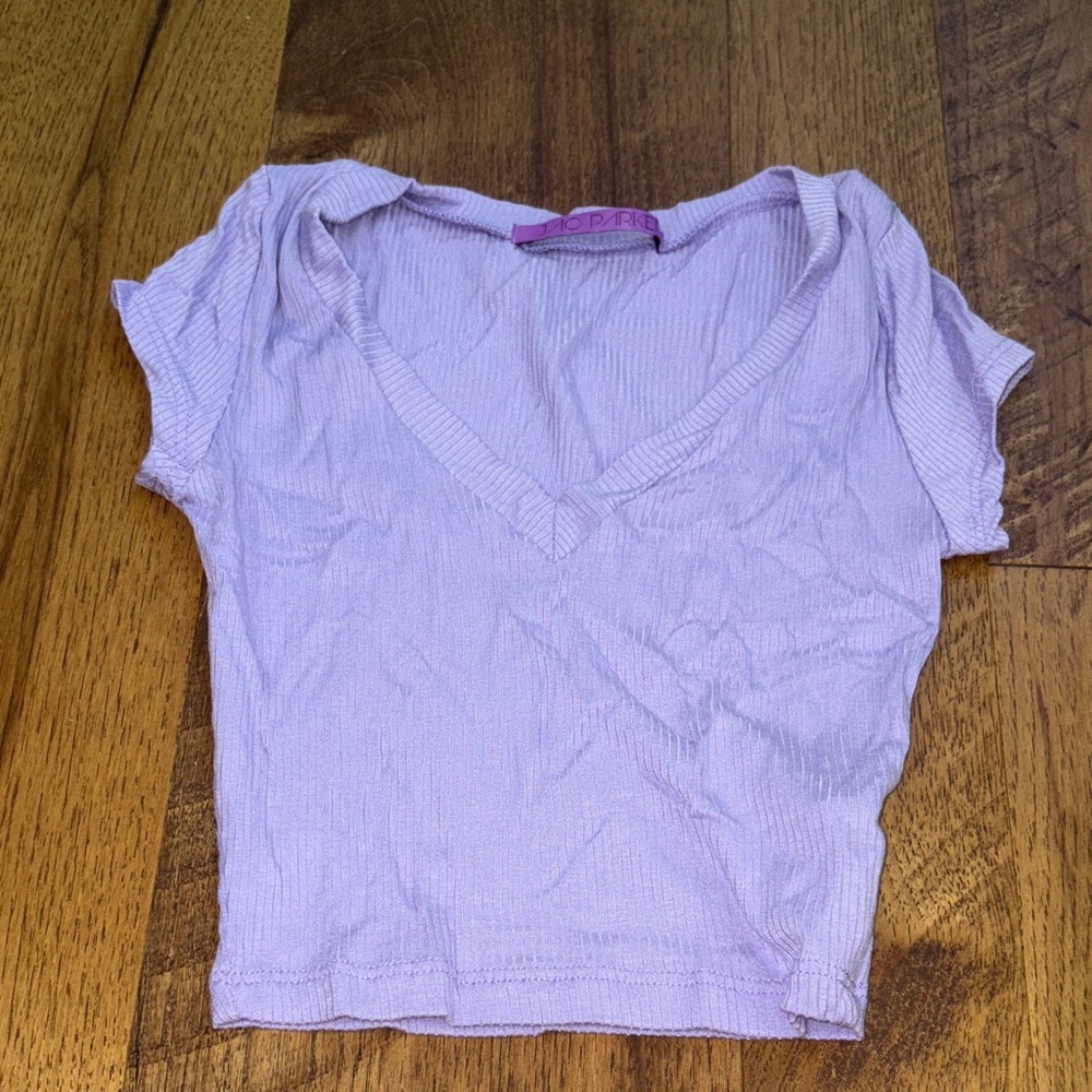 Jac Parker Women’s Purple Cropped Tee Size XS